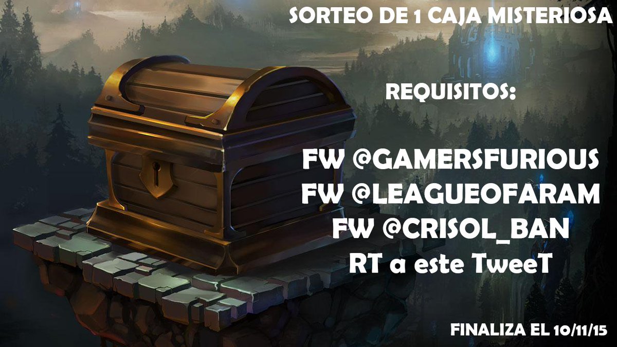 Esta semana traemos un [#SORTEO] de la mano de @LeagueOfAram y @Crisol_BAN 

A qué esperas para hacer RT?! ¡SUERTE!