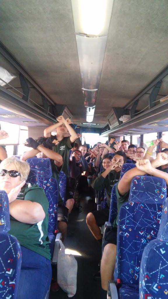 ejdmom2000's tweet photo. Bus 3 has arrived! #X2015 @GoPirateBand https://t.co/CC7Qhl1Nvf