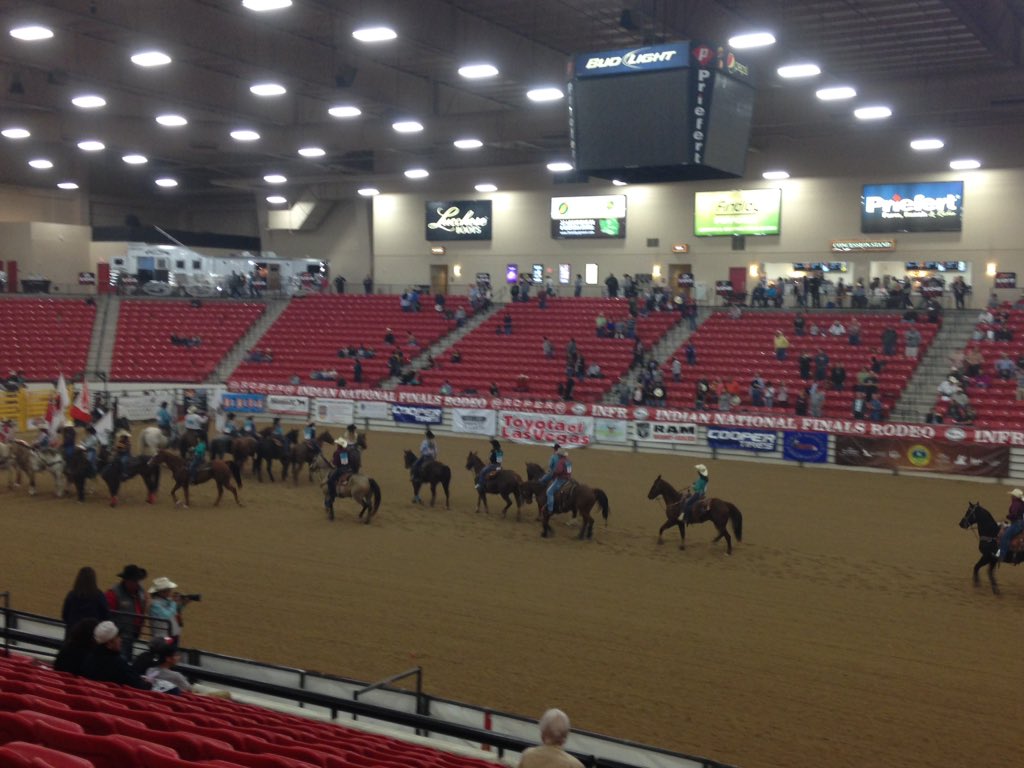 creager_i's tweet photo. Indian National Rodeo Finals in Las Vegas! https://t.co/KuKwInLgmu