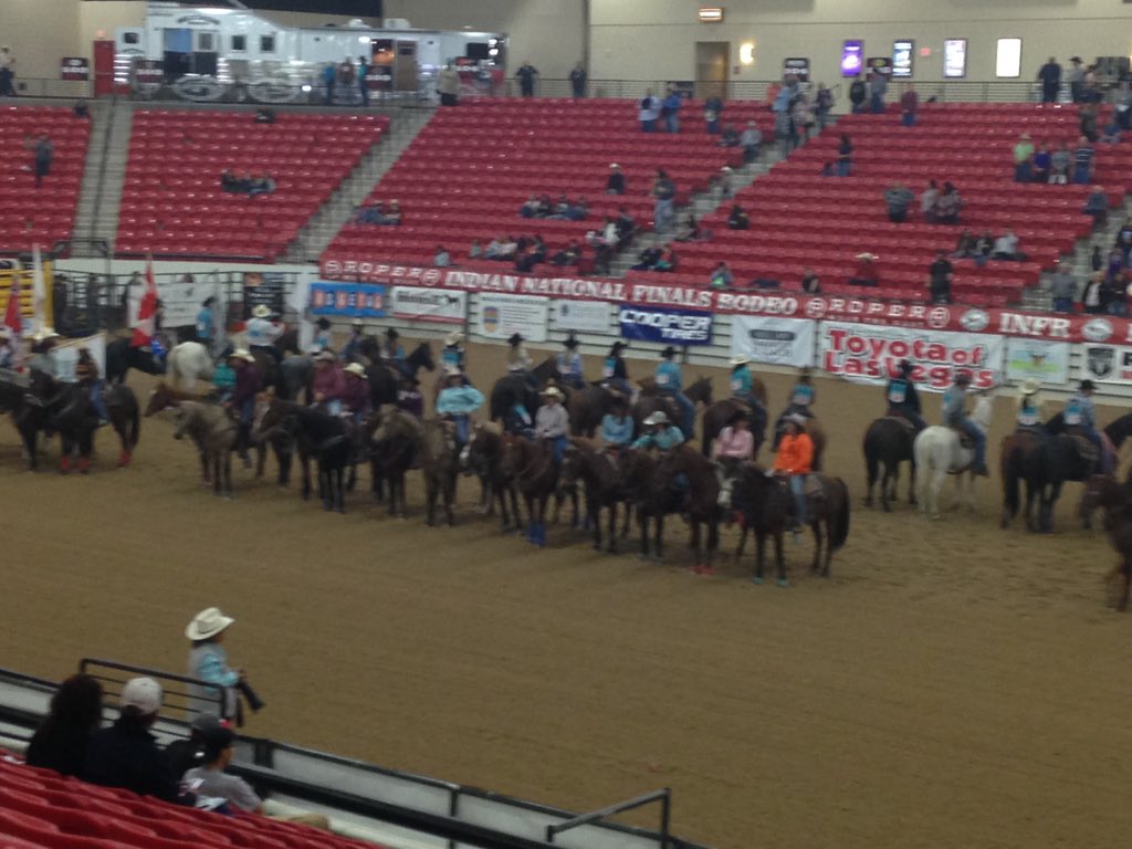 creager_i's tweet photo. Indian National Rodeo Finals in Las Vegas! https://t.co/KuKwInLgmu