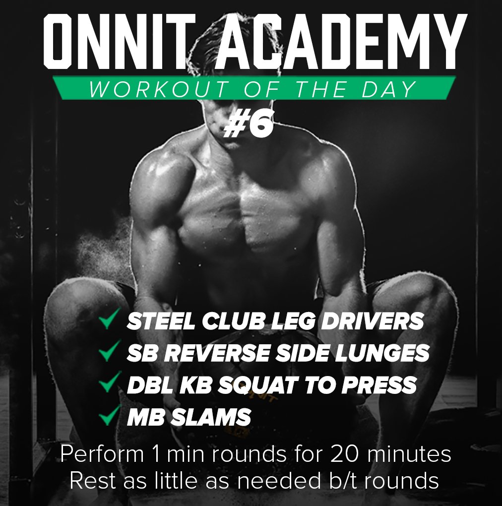 Workout of the Day! Need help? Check out our exercise index: getonn.it/UcpgK
