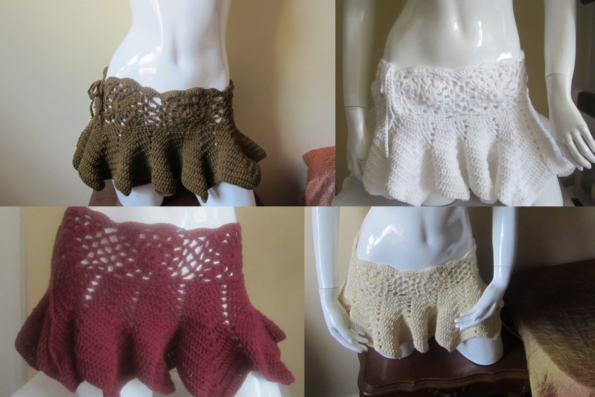 Elegantcrochets's tweet photo. CROCHET peplum SKIRT, Pixie skirt, psytrance mini skirt, ps… https://t.co/FUOc4zosgw #boho, #crochet #WomensClothing https://t.co/VK4K5Zh8G0