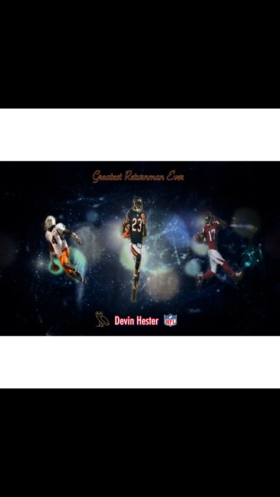 Happy birthday ! 
The song \"Devin Hester\" will be coming soon ! 