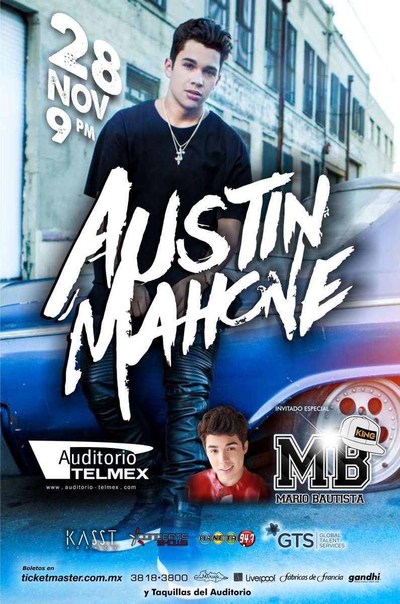 AustinMahone's tweet photo. Get your general and VIP tickets to my shows in Mexico here! https://t.co/Ji7J0ZVgZ3 https://t.co/J4bkJHZowX
