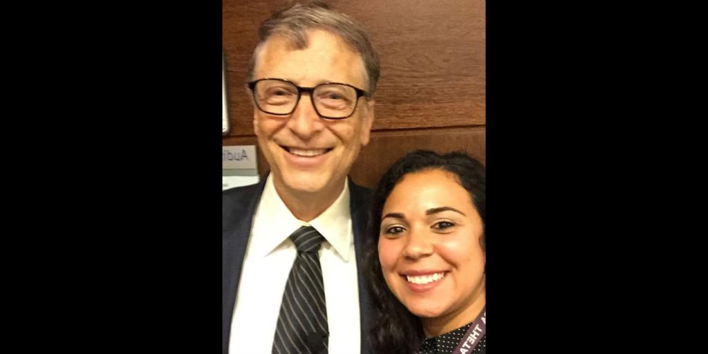 BillGates's tweet photo. Thanks @CDCgov for an amazing day. Great to see @GatesScholars like Laura having an impact. https://t.co/fozVkAxHCc