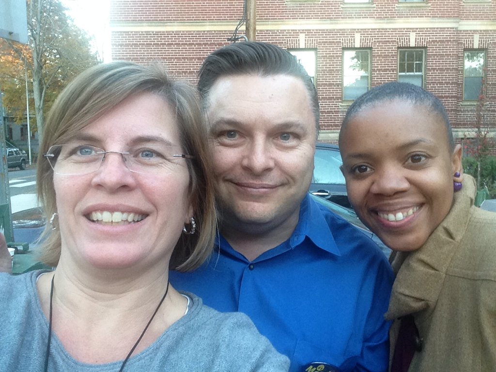 MarjorieDecker's tweet photo. Hey look more candidates. Great to see @ManikkaB @MarcGov good luck! Don't forget to vote #EDay15 #CambMA https://t.co/gEMv8cQcCa