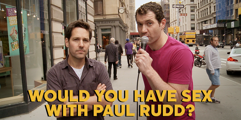 truTV's tweet photo. IN 1 HOUR, we ask our favorite question ever on #BillyOnTheStreet at 10:30/9:30C on truTV! RT IF YOU TOTALLY WOULD. https://t.co/yhRtDs2yh4