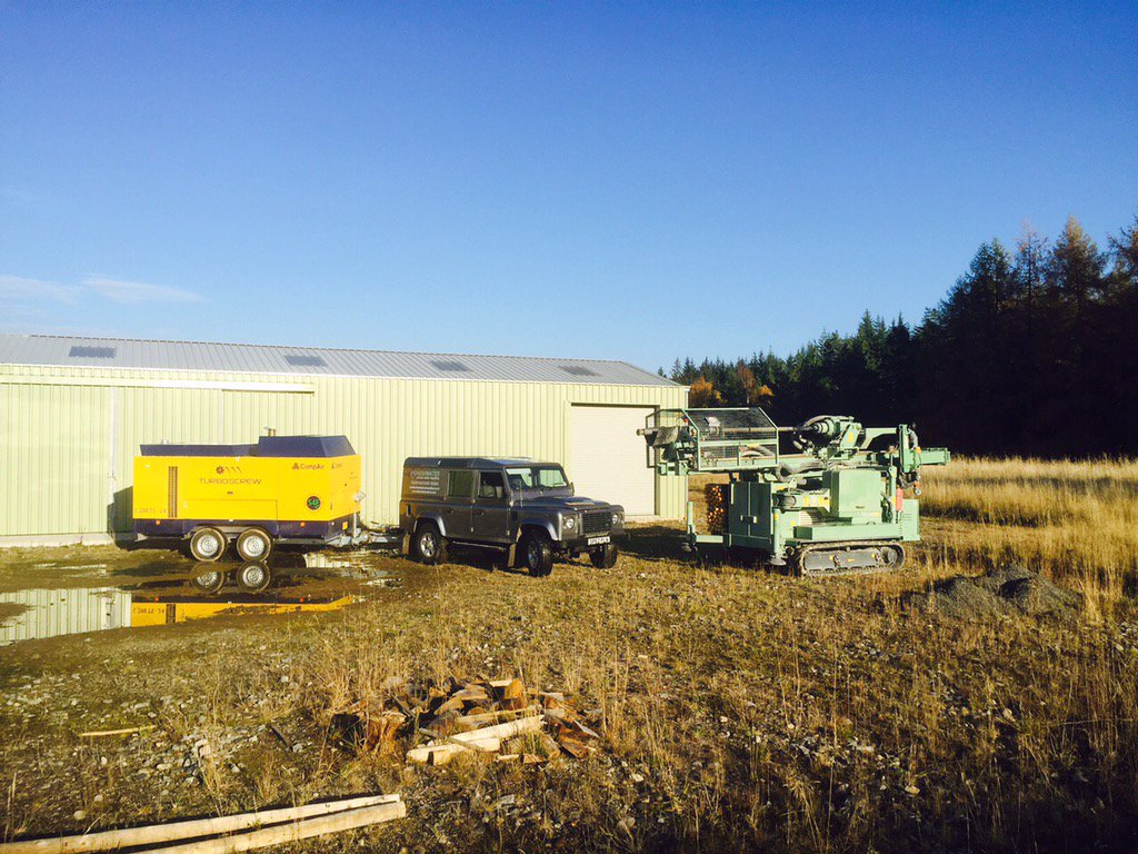 Packing up and ready to head back to Aberdeen after another successful borehole!