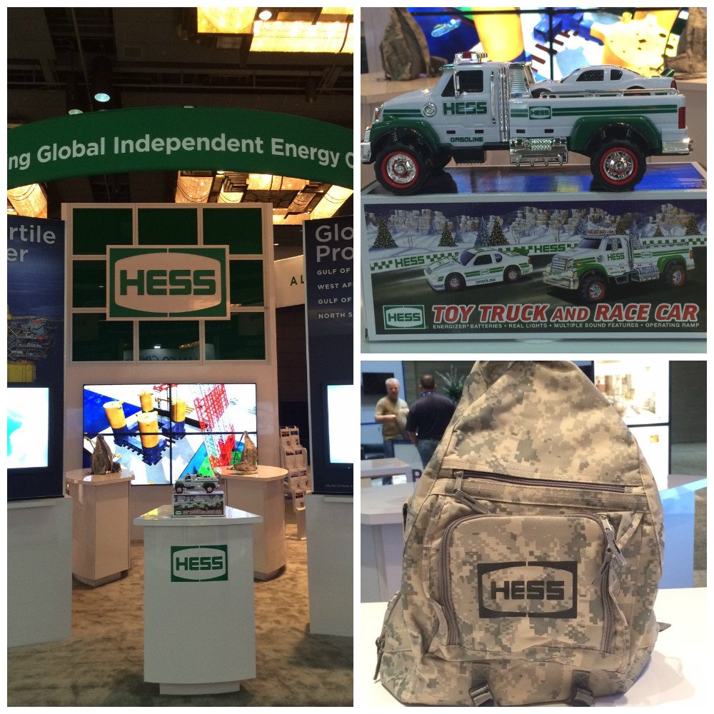 HessCorporation's tweet image. At #DeepOps? Come by booth 607 to meet our team and register to win a @HessToyTruck or canvas backpack