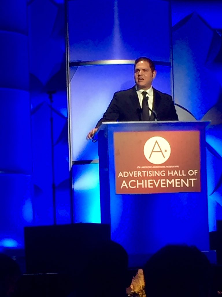 adambain's tweet image. Proud of our @joell for his induction into the Advertising Hall of Achievement. We are inspired by you Joel!