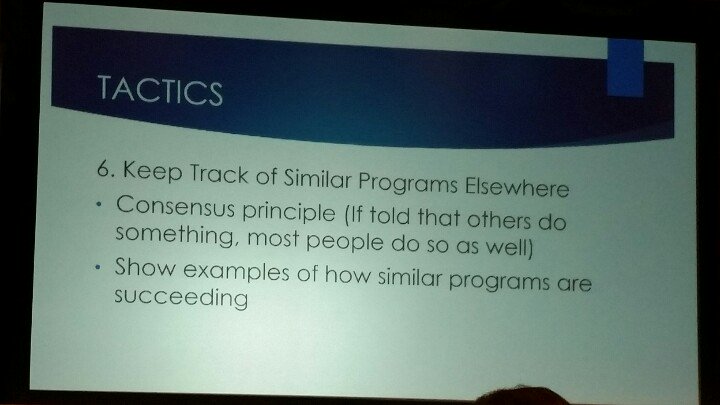 marin_dim's tweet photo. Cialdini's principles applied to data strategy at #EDV15, by the Chief Data Officer of @GeorgiaStateU (2) https://t.co/x92ynj8Kgm