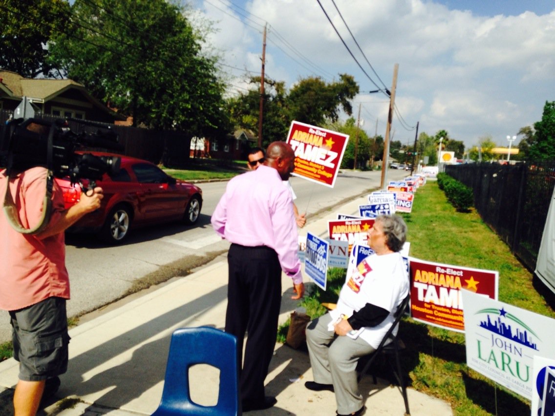 GrooganFox26's tweet photo. @SylvesterTurner says previous mayoral runs just "dress rehearsal for real deal". #Houvote #Fox26 #topvotegetter https://t.co/fmiXegsN4f