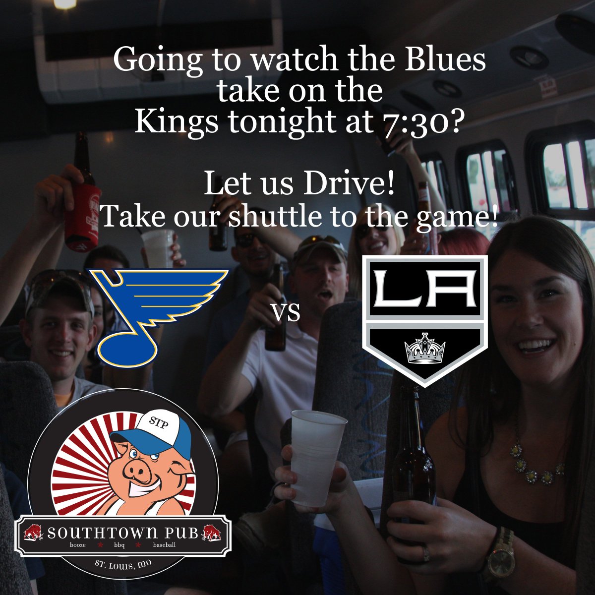 SouthtownPub's tweet photo. Don't forget we have Shuttles to the Blues home games! Get here early!
#Southtown https://t.co/iR0uZS3GuK