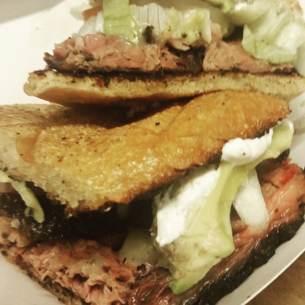 PitmasterEMO's tweet photo. Brisket Torta. Only at King's Hwy Brew and Q. https://t.co/vOXN70VGNe