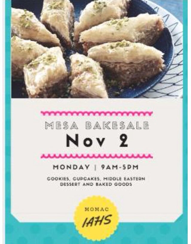 GUESS WHAT TOMORROW IS!? Our Mesa bake sale! Stop by and pick up some yummy treats! 🙆🎂🍰🍬🍭