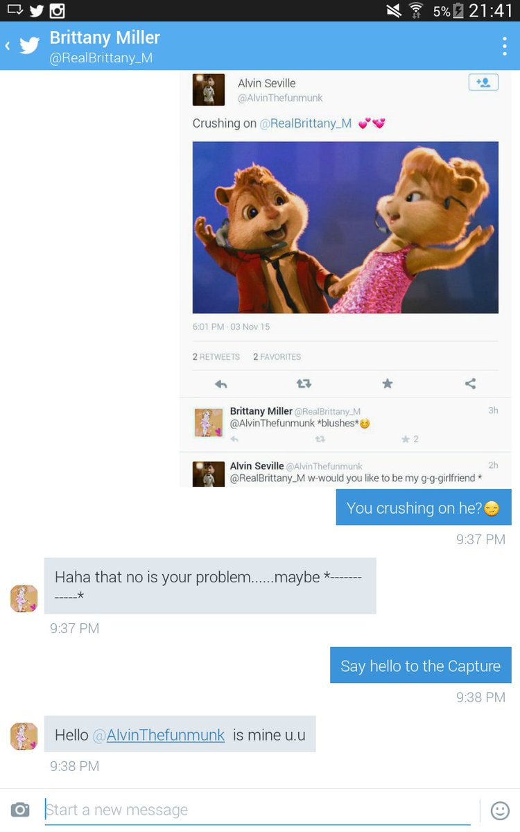 RealEllieMiller's tweet photo. Britt😂👌 @AlvinThefunmunk  @RealBrittany_M 😏💘
~Crush❤👑 https://t.co/E4nDDQsRfP