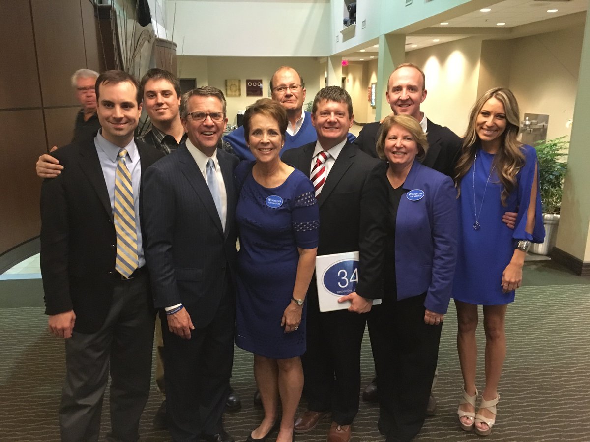 camsavage's tweet photo. Congrats to Team Winnecke on an historic landslide #evansville https://t.co/0ezRwL1ieo