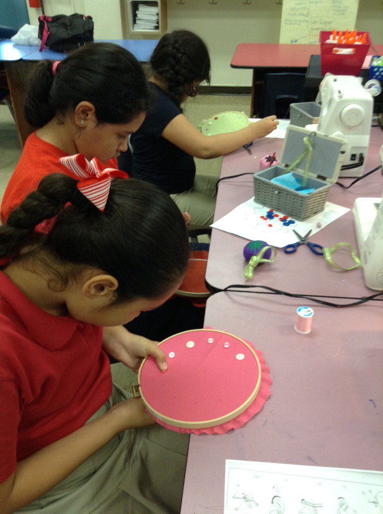 LStevensES's tweet image. Sewing Club started a clock project today. Check back next week to see the finished product.