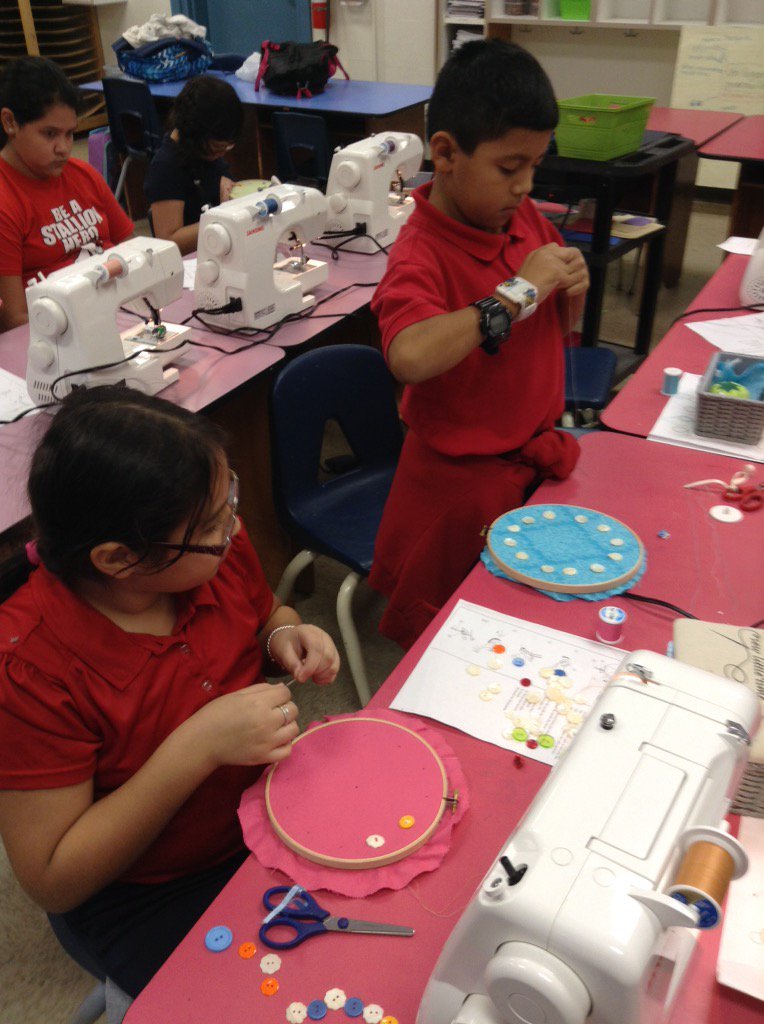 LStevensES's tweet image. Sewing Club started a clock project today. Check back next week to see the finished product.