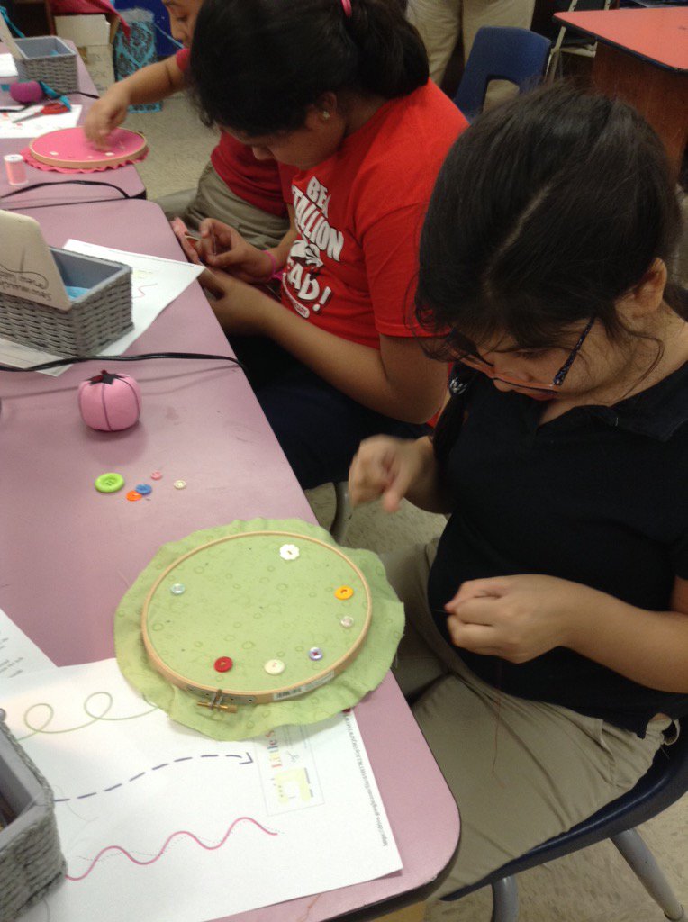 LStevensES's tweet image. Sewing Club started a clock project today. Check back next week to see the finished product.
