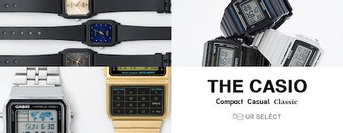 UR_ONLINE_STORE's tweet photo. CASIOのスタンダードモデルを「Compact」 、「Casual」、「Classic」の3つの『C』をキーワードにUR SELECTがピックアップ! https://t.co/bVNEbj9BXM #URSELECT https://t.co/BoUgF6dutI