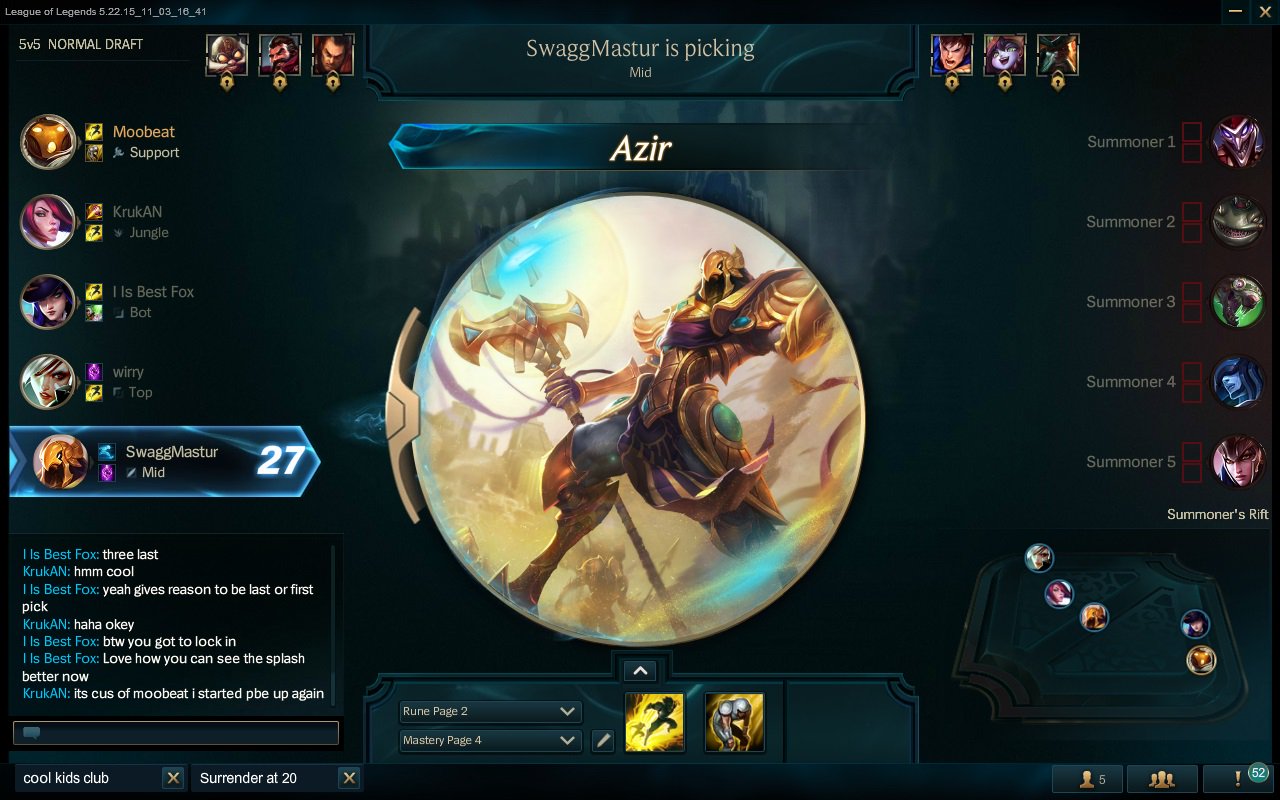 Dynamics Bærbar Øl تويتر \ moobeat على تويتر: "As folks pick in the new champion select, you  get a nice look of the splash for each lock in in the middle - #pbe  https://t.co/YWZqkb0coR"