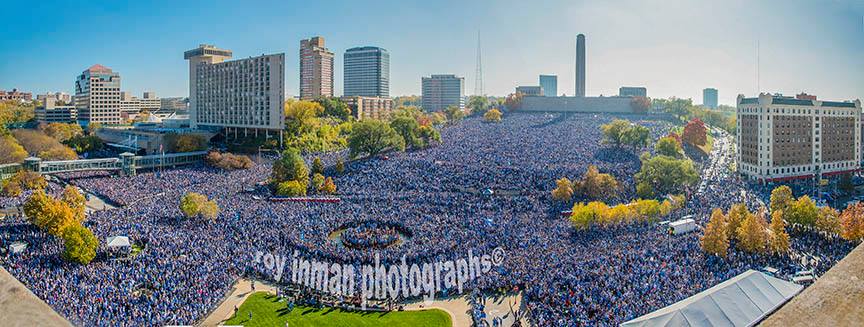 The amazing view from the roof of Union Station today, courtesy of Roy Inman