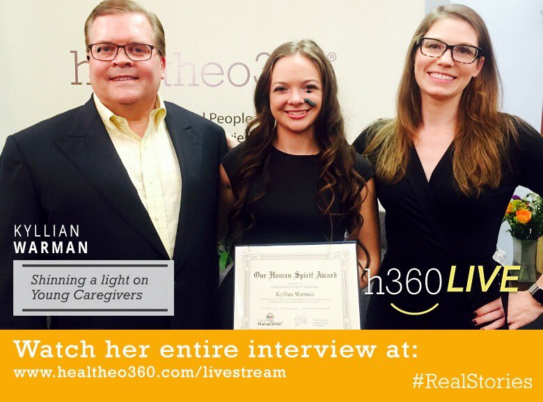 healtheo360's tweet photo. @KyllianWarman Our Human Spirit Awardee talks youth #caregivers #volunteering #Realstories https://t.co/V4auoj9oTn https://t.co/hFgIaRAlvM
