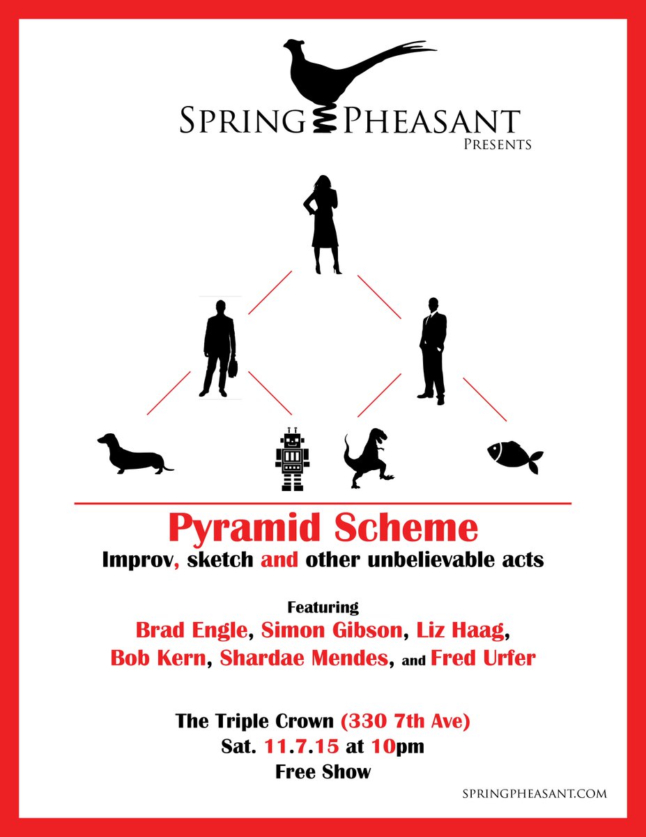 ThatBradEngle's tweet photo. First improv show back in New York is this Saturday!  Triple Crown at 10pm.  Free Show! https://t.co/dP5sJoJrmE