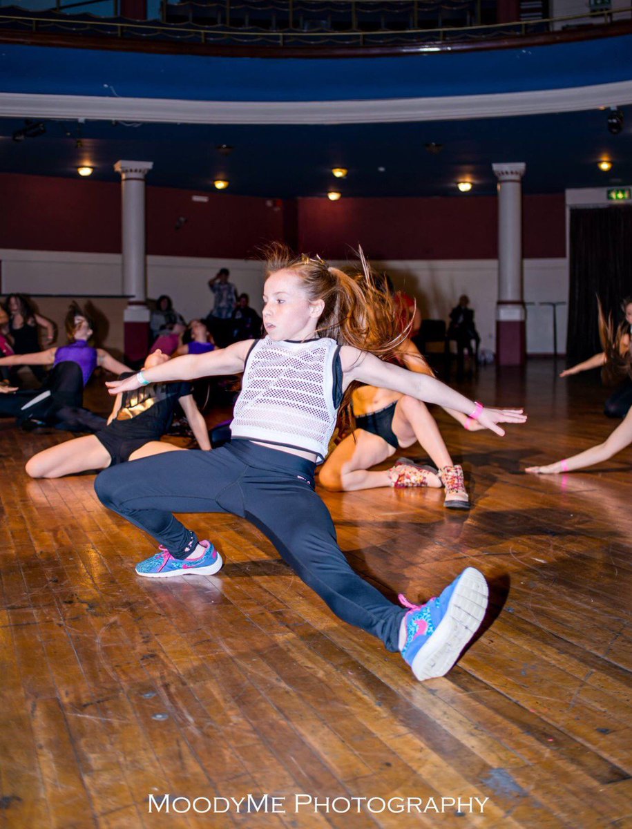 Action shot of Molly Thorpe Franklin in David Danville’s class @ our Liverpool #dancedynamixevents Yanis M workshops