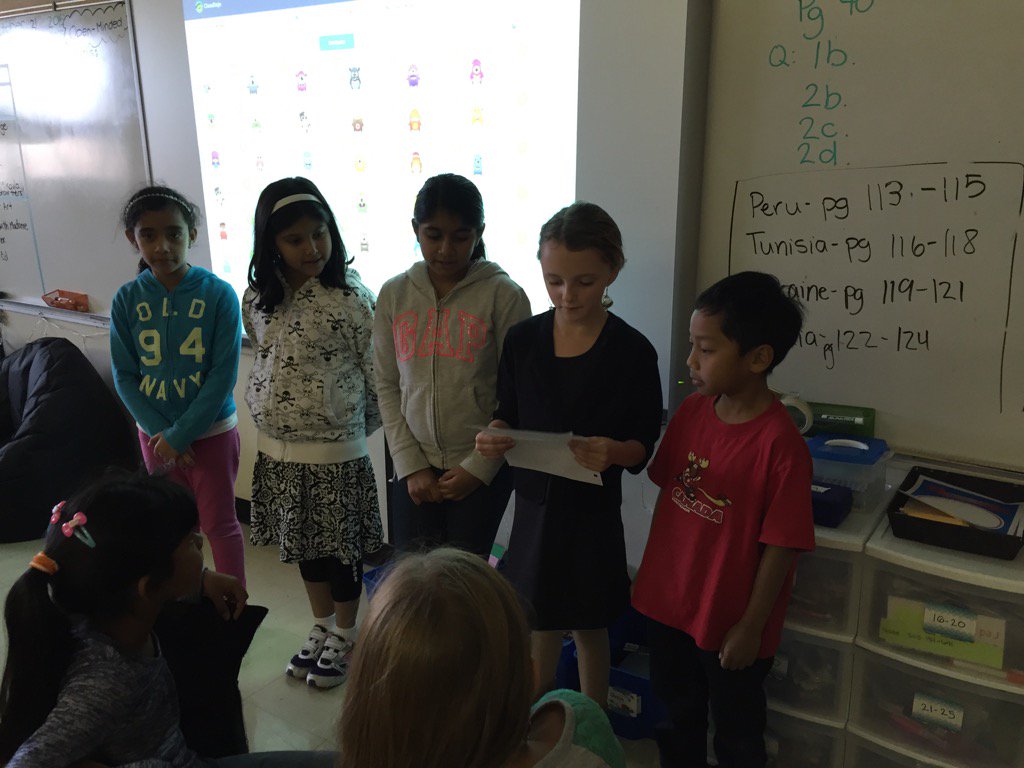 MrsMora4's tweet photo. Taking action in the #pyp by presenting to other classes how to reduce lunch time waste @StClementECSD https://t.co/3w4RMCiqVz