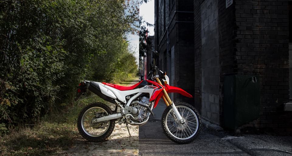 Potholes and Concrete OR Single track in the dirt. Live on both sides of the line. The CRF250L. #Honda #CRF250L