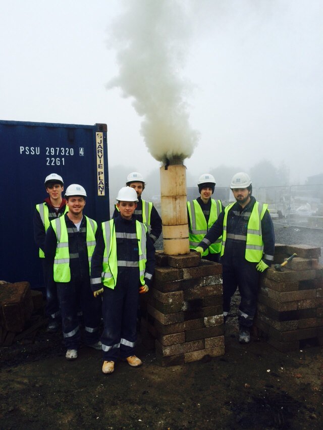 Burning Portland Lime Stone  with the App's to make Lime Mortar. Gid day.