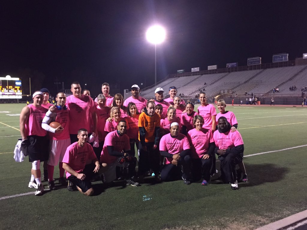 mrshinkel's tweet photo. LHSvsFHS faculty football game #BASDproud #raceforadam #stlukeshospice https://t.co/rUv6Atr1ms