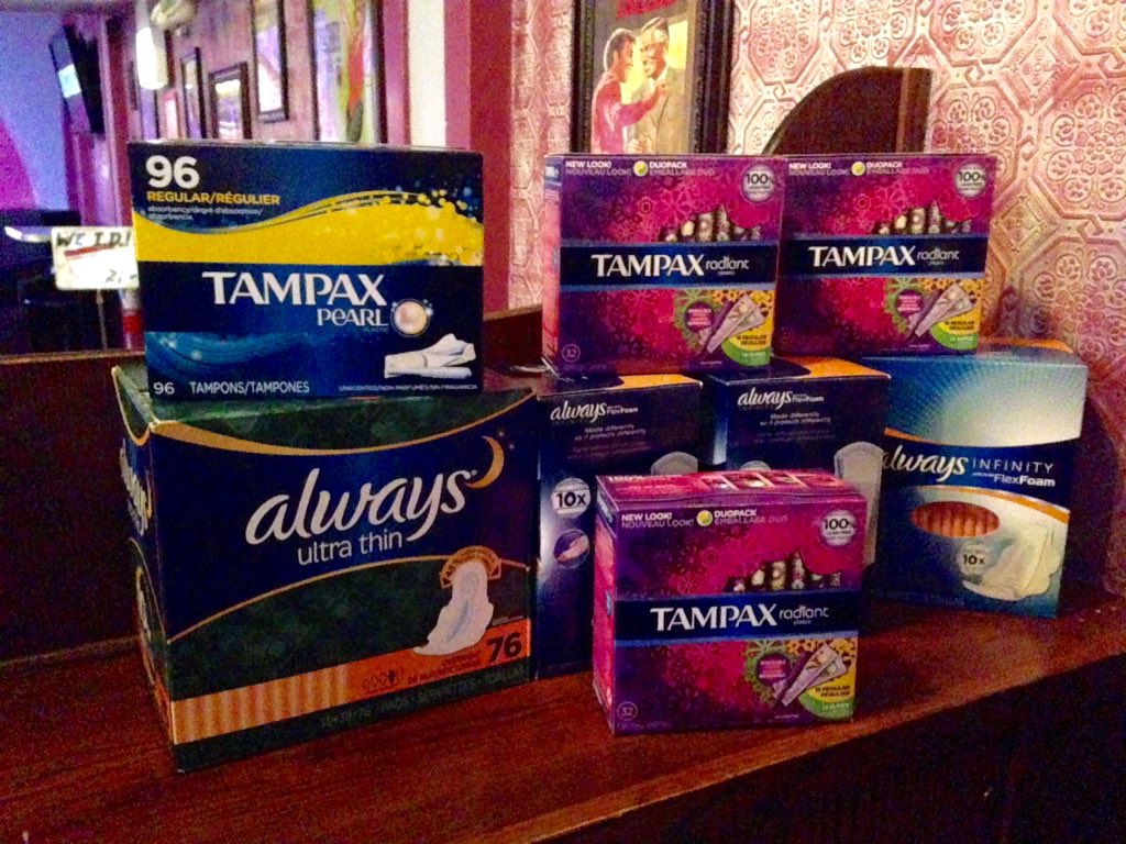 ChiFemsAction's tweet photo. Come by Mary's Attic (upstairs @MarysChicago) for #Feminist Hygiene Happy Hour in support of @Sarahs_Circle! https://t.co/bfHJoRri5j