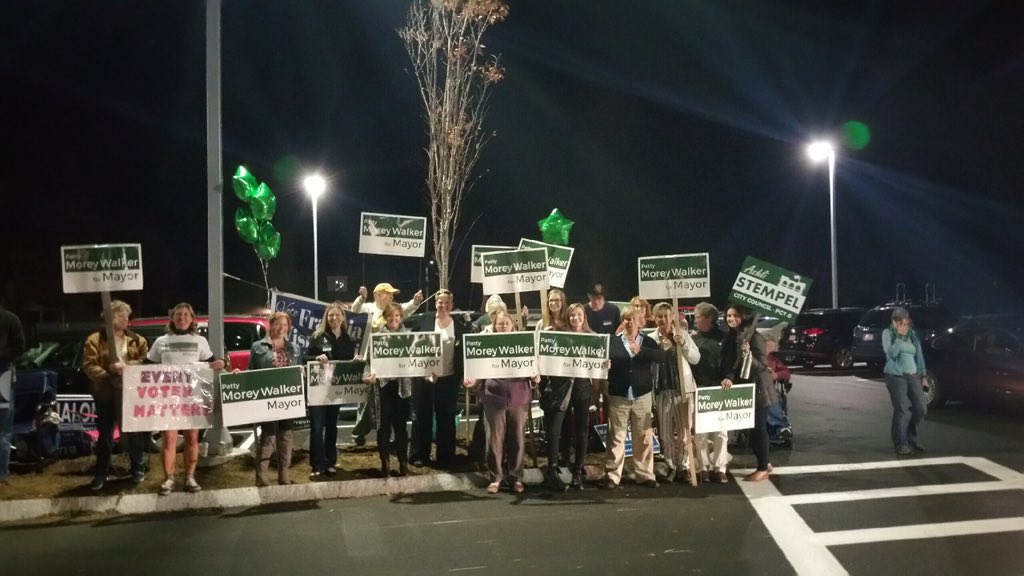 PattyforMayor's tweet photo. Come join in on the Election Day fun! Stop by before polls close at 8pm and cast your vote #greenfieldvotes https://t.co/cRs7xTNtjy