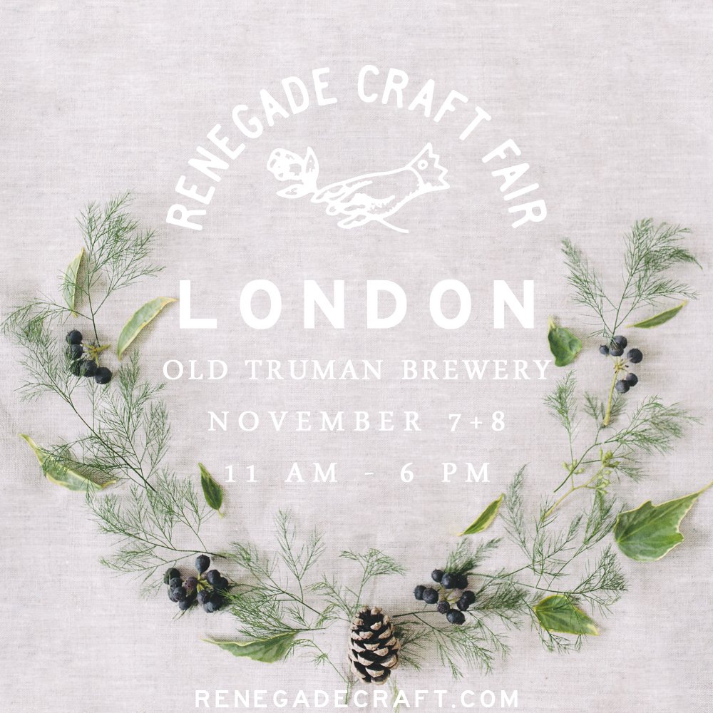 RenegadeCraft's tweet photo. T-minus 4 days until #RenegadeLondon! Who's getting their holiday shopping done this weekend?https://t.co/hWM9yZsxtk https://t.co/ASUEE2UNJ6