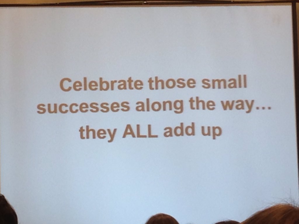 VCHClinicalEd's tweet photo. celebrate the small successes along the way...they ALL add up!! @megsoper @VGHFdn #HOQuality https://t.co/vZ05UaOgEN