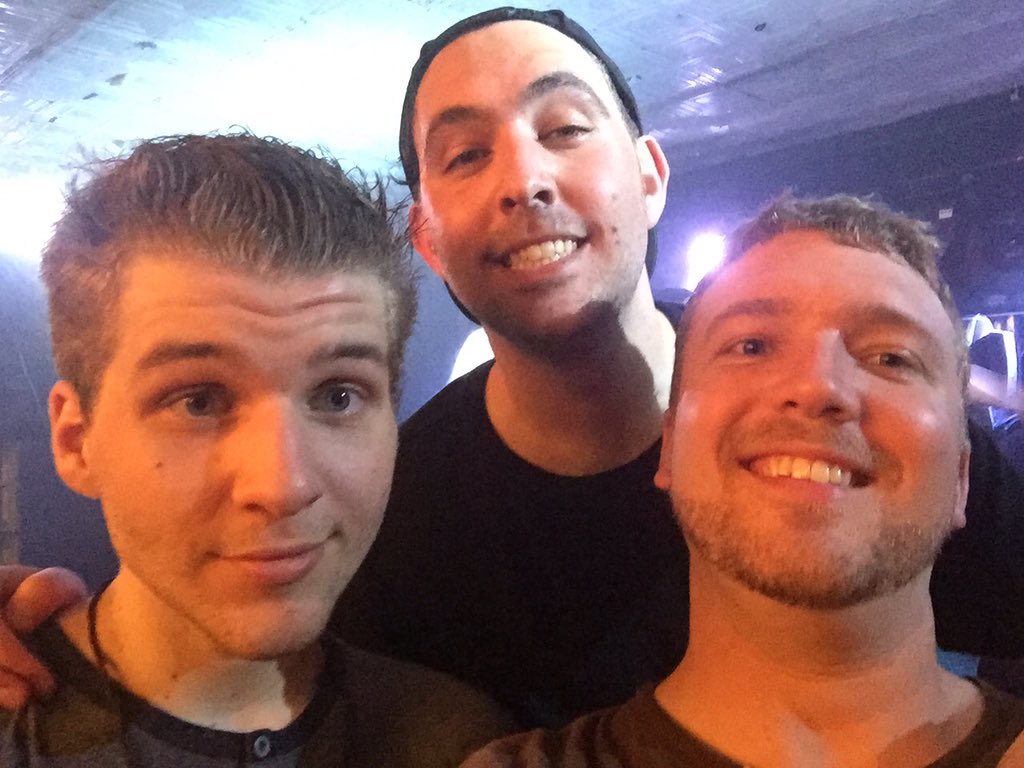 itsgrade_a's tweet photo. Finally got one with @Antiserum can't wait for Dallas show. Btw whose the other guy? #randomppl https://t.co/j355ZYVUIL