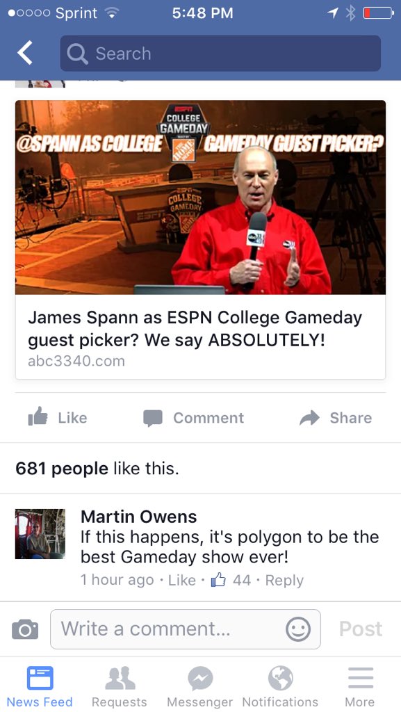 rayJeromewalls's tweet photo. @spann my bro in law wins the internet #pleaseSeePic #spannForGameday https://t.co/5pzMfWtmQr