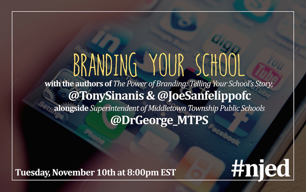 DrSHAnderson's tweet photo. Join the #njed conversation with @TonySinanis @DrGeorge_MTPS & @Joesanfelippofc #oneweekfromtonight #futureready https://t.co/IwmGUPbGQ5