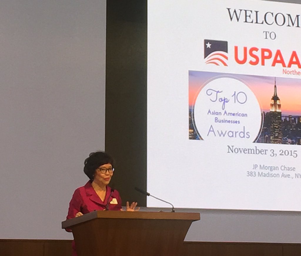 USPAACC_NE's tweet photo. .@USPAACC_EF national president Susan Allen addresses audience at #Top10awards @jpmorgan #nyc https://t.co/4snKB04jUe