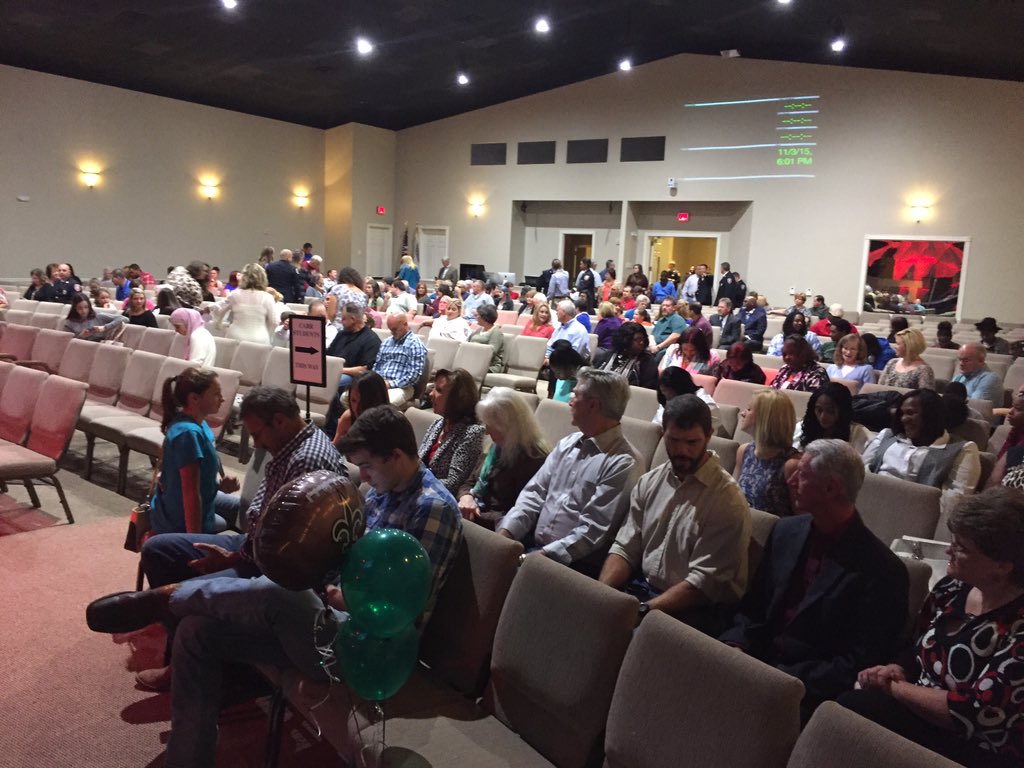 The Church at Red River is filling up for the <a href="/shreveportfire/">Shreveport Fire Dept</a> Recruit Class 61 graduation