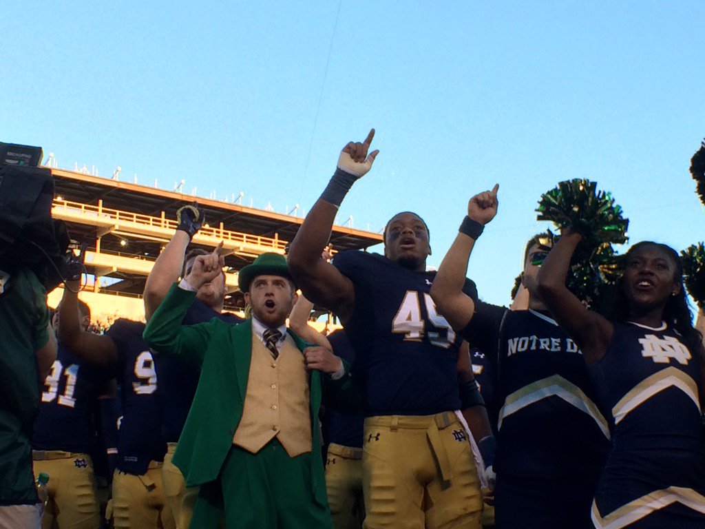 NDFootball's tweet photo. Your Notre Dame Fighting Irish are ranked 5th in tonight's @CFBPlayoff selection. https://t.co/INTGoME7jB
