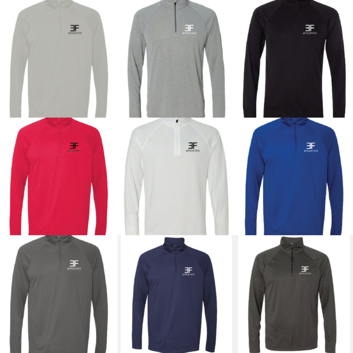 EFATHLETICS's tweet photo. Capitalize on the final hours of our 1/4 zip Pre-Order sale ending tonight at 11:59 pm! #athetics #clothing #fitness https://t.co/mpY5g1CMoK