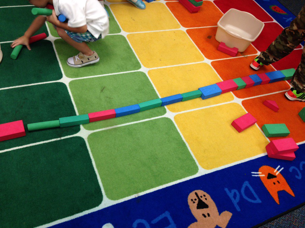 labbepk's tweet photo. Student engineers design a highway in the PreK construction center. #prekbuilds https://t.co/J2BjJ8PLwU