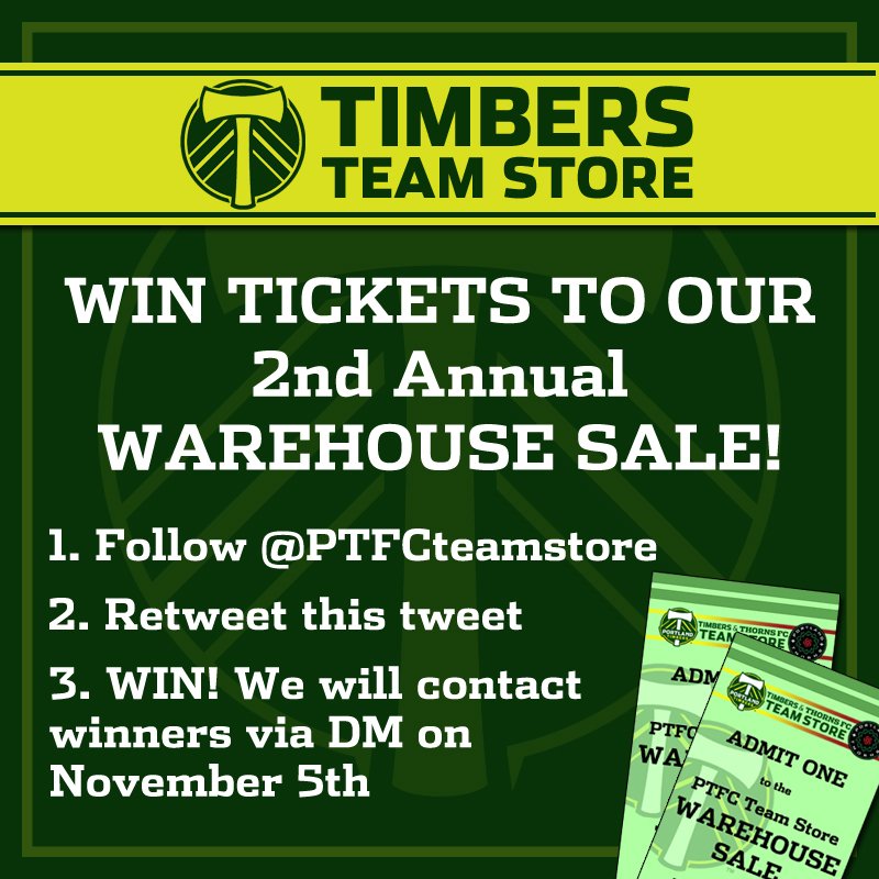 FOLLOW &amp; RT TO WIN TIX TO OUR WAREHOUSE SALE 11/6-7! More Info: ow.ly/UdaIQ #RCTID #BAONPDX