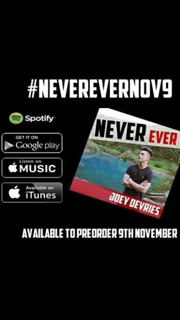 TendaiMatenga7's tweet photo. Everyone check this out🎶💯👌 u can pre-order @JosephDevries single on Monday 😱 #NeverEverNov9 best song ever 😊 https://t.co/gUhxgxVfOr