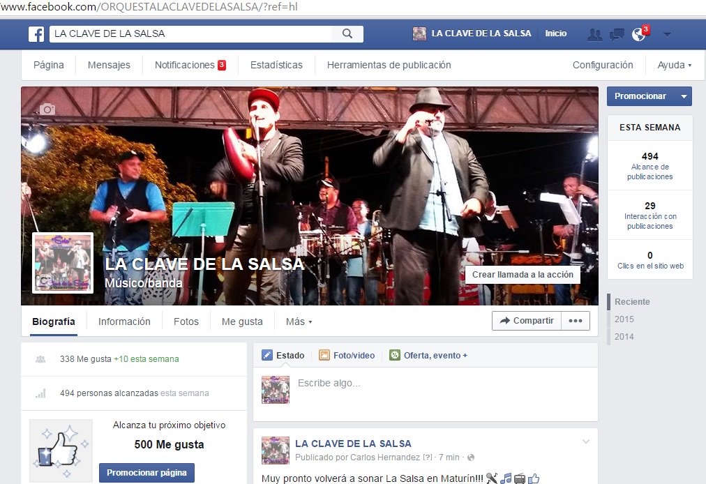 CLAVEDELASALSA's tweet photo. Visita nuestra Fan Page - Facebook y dale Me Gusta!!!
https://t.co/sTwCw8gX93 https://t.co/BErVo7GFX7