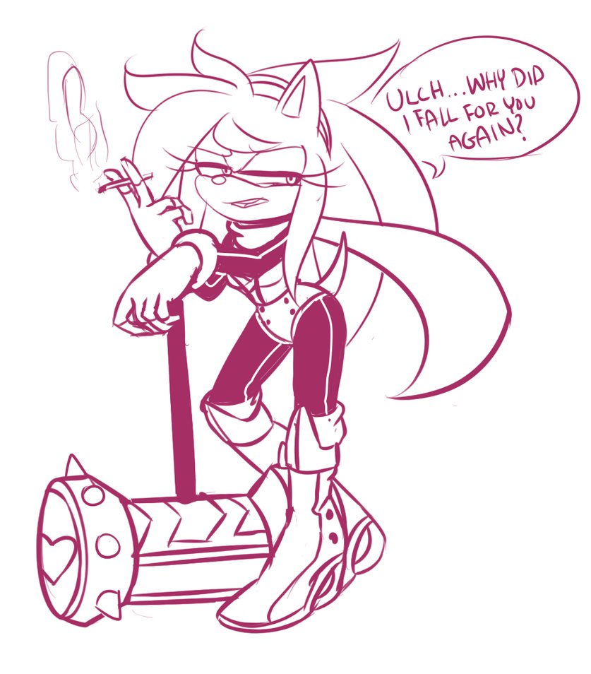 AimingRose's tweet image. "Now, please tell me that you have no Sonics here." Ignore the smoking. My character will not smoke.